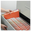 Office Jansan | Smead 12543 Colored File Folders with Assorted 1/3-Cut Tab Positions - Letter, Orange (100/Box) image number 5