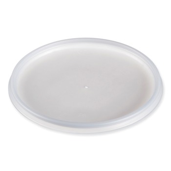 Dart 32JLR Vented Plastic Lids for Foam Cups Bowls and Containers Fits 12 oz. to 60 oz. - Translucent (1000/Carton)