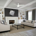 Ceiling Fans | Casablanca 59082 54 in. Contemporary Trident Snow White Indoor Ceiling Fan image number 6