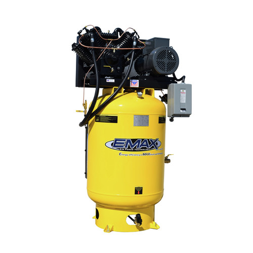 Stationary Air Compressors | EMAX ESR10V120V3 3 Phase Vertical 120 Gallon Corded Air Compressor image number 0