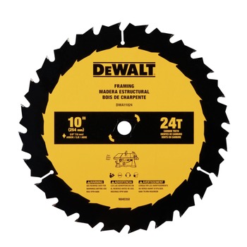 Dewalt 10 in. 24T Tungsten Carbide-Tipped Steel General Purpose Circular Saw Blade