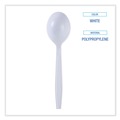 Cutlery | Boardwalk BWKSSHWPPWIW Heavyweight Wrapped Polypropylene Soup Spoon - White (1000/Carton) image number 6