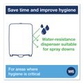 Cleaning & Janitorial Supplies | Tork 651220 12.56 in. x 10.57 in. x 18.09 in. Washstation Dispenser - Aqua/White image number 3