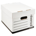 Office Jansan | Universal 9522501 Professional-Grade Heavy-Duty Letter/Legal File Storage Boxes - White (12/Carton) image number 1