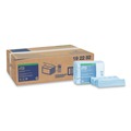 Paper Towels and Napkins | Tork 192292 11.75 in. x 14.75 in. 1-Ply Small Pack Foodservice Cloth - Unscented/Blue/Blue Stripe (4/Carton) image number 0