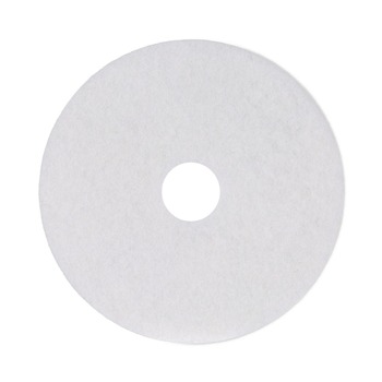 Boardwalk BWK4017WHI 17 in. Diameter Polishing Floor Pads - White (5/Carton)