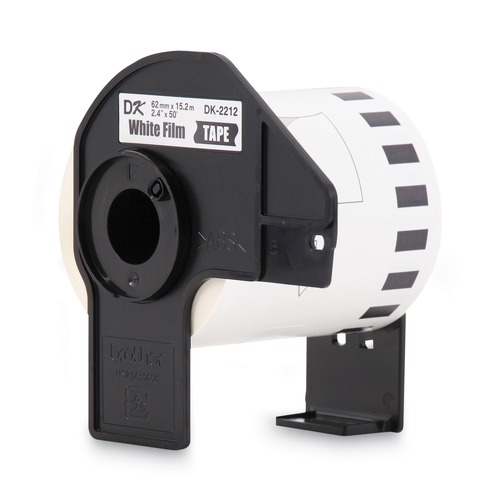 Labels | Brother DK2212 2.4 in. x 50 ft. Continuous Film Label Tape - White (1-Roll) image number 0