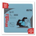 Office Jansan | WypAll 05776 L40 1/4 Fold 12.5 in. x 12 in. Wiper - Blue (56/Box, 12 Boxes/Carton) image number 3