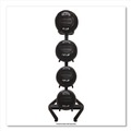 Office Filing Cabinets & Shelves | Champion Sports DTM1 28 in. x 28 in. x 60 in. U-Ring Double Medicine Ball Tree - Black image number 2
