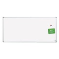  | MasterVision MA2107790 Gold Ultra 96 in. x 48 in. Aluminum Frame Magnetic Earth Dry Erase Board - White/Silver image number 1