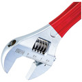 Adjustable Wrenches | Klein Tools D507-12 12 in. Extra Capacity Adjustable Wrench - Transparent Red Handle image number 7