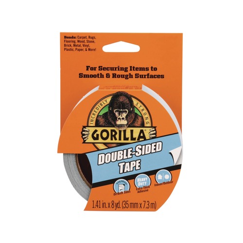 Bulk Savings Pricing 2 | Gorilla Glue 100925 1.4 in. x 8 yds. 3 in. Core Double-Sided Tape - Gray (1-Roll) image number 0