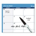  | AT-A-GLANCE PM233-28 30/60-Day 36 in. x 24 in. Undated Horizontal Erasable Wall Planner - White/Blue Sheets image number 4