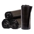Trash Bags | Pitt Plastics PCRL4046SHK 40 Gallon 1.35 mil 40 in. x 46 in. Perforated Roll Eco Strong Plus Can Liners - Black (100/Carton) image number 0