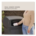 Trash Cans | Rubbermaid Commercial FG917188BLA Ranger 45-Gallon Fire-Safe Structural Foam Container - Black image number 2