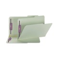 File Folders | Smead 19920 2 in. Expansion Recycled Pressboard Folders - Gray-Green/Legal Size (25/Box) image number 1