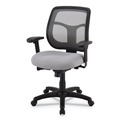 Office Chairs | Eurotech MT9400SR 18.1 in. to 21.7 in. Seat Height Apollo Mid-Back Mesh Chair - Silver Seat, Silver Back, Black Base image number 1