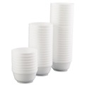 Cutlery | Dart 12B32 12 oz. Insulated Foam Bowls - White (1000/Carton) image number 1