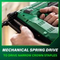 New Year New Savings! Save $25 off $150 | Metabo HPT N1804DBM 18V MultiVolt 18 ga. Cordless 1-1/2 in. Narrow Crown Stapler Kit (2 Ah) image number 4