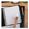 Office Jansan | Avery 11438 Index Maker 11.25 in. x 9.25 in. 5-Tab Extra Wide Tab Print and Apply Clear Label Dividers - White/White Tabs (1-Set) image number 3