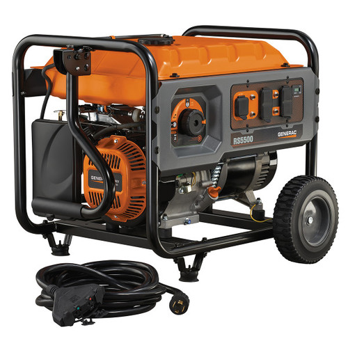 Portable Generators | Factory Reconditioned Generac RS5500 5,500 Watt Portable Generator with Cord image number 0