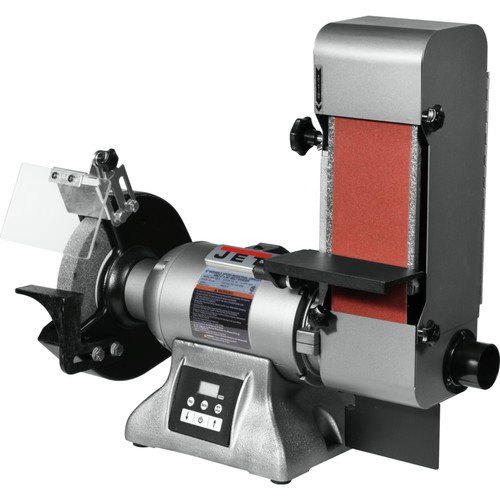 Belt Grinders | JET 577436 IBGB-436VS 8 in. Variable Speed Industrial Grinder and 4 x 36 in. Belt Sander image number 0