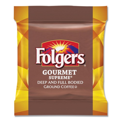 Just Launched | Folgers 2550006437 Gourmet Supreme 1.75 oz. Coffee Fraction Packs (4 Packs/Carton, 10/Pack) image number 0