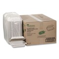 Labor Day Sale! Save $30 off $199! | Pactiv Corp. YCN809610000 EarthChoice SmartLock 9 x 6 x 3 Plastic Microwavable MFPP Hinged Lid Container - White (270/Carton) image number 4