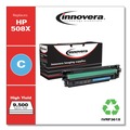 Ink & Toner | Factory Reconditioned Innovera IVRF361X Remanufactured 9,500 Page-Yield Replacement High-Yield Toner for 508X (CF361X) - Cyan image number 2