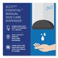 Skin Care & Personal Hygiene | Scott 92144 5 in. x 5.25 in. x 8.38 in. 1000 mL Essential Manual Skin Care Dispenser - White image number 10
