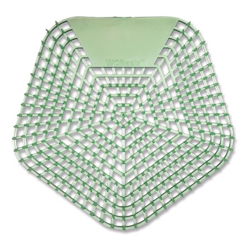 Boardwalk 0.11 oz Anti-Splash Urinal Screen - Cucumber Twist Scent/Green (10/Carton)