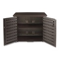 Office Furniture & Lighting | Rubbermaid 1889849 Bridgeport Storage Cabinet 16.44 cu ft 4 ft x 2 ft x 3 ft Black Oak image number 1