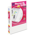 Office Jansan | Avery 23011 1 in. Capacity 8.5 x 5.5 Mini Size Protect and Store View Binder with 3 Round Rings - White image number 1