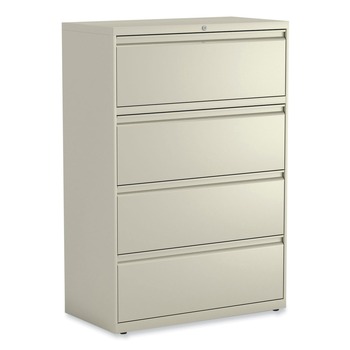 Alera 36 in. x 18.63 in. x 52.5 in. Legal/Letter-Size 4-Drawer Lateral File - Putty