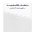 Office Jansan | Avery 01419 11 in. x 8.5 in. 26-Tab S Avery Style Preprinted Legal Exhibit Side Tab Index Dividers - White (25/Pack) image number 2