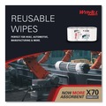 Office Jansan | WypAll 41702 X70 9.8 in. x 12.2 in. Center-Pull Cloths - White (275/Roll, 3 Rolls/Carton) image number 7