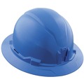 Hard Hats | Klein Tools 60249 20kV Non-Vented Full Brim Hard Hat - Blue image number 3