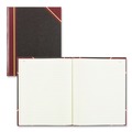 Office Jansan | National 56231 Texthide 10.38 in. x 8.38 in. Sheets Eye-Ease Record Book - Black/Burgundy/Gold Cover image number 1