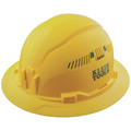 Hard Hats | Klein Tools 60262 Vented Full Brim Hard Hat - Yellow image number 0