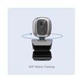 Office Electronics & Batteries | Adesso CYBERTRACKM1 1920 pixels x 1080 pixels 2.1 Mpixels HD Fixed Focus USB Webcam with AI Motion/Facial Tracking - Black/Silver image number 2