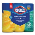 Cleaning & Janitorial Supplies | Clorox 30112 7 in. x 8 in. 1-Ply Disinfecting Wipes - Fresh Scent/Citrus Blend (35/Canister, 3/Pack, 5 Packs/Carton) image number 3