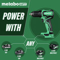 Drill Drivers | Factory Reconditioned Metabo HPT DS18DDXMR 18V Brushless Sub-Compact Lithium-Ion Cordless Drill Driver Kit with 2 Batteries (1.5 Ah) image number 2