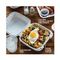 Food Trays, Containers, and Lids | Pactiv Corp. YCN808010000 8.31 in. x 8.35 in. x 3.1 in. EarthChoice SmartLock Plastic Microwavable MFPP Hinged Lid Container - White (200/Carton) image number 8