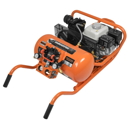 Portable Air Compressors | Industrial Air CWA5591056 5.5 HP 10 Gallon Chopper Style Wheelbarrow Air Compressor with Honda Engine image number 0