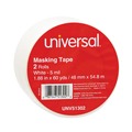 Office Jansan | Universal UNV51302 3 in. Core 48 mm x 54.8 mm General Purpose Masking Tape - Beige (2/Pack) image number 1