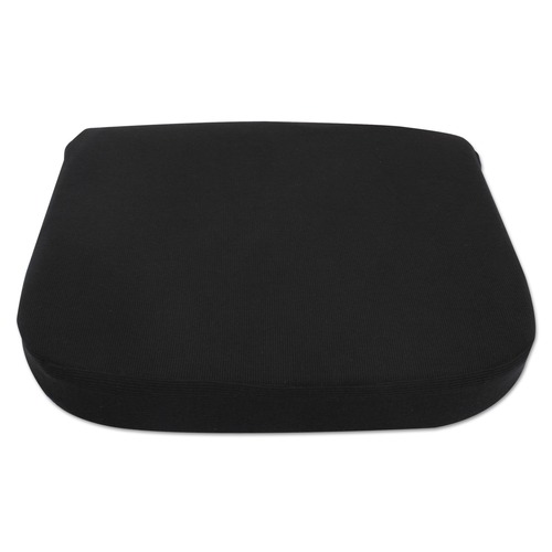 Office Furniture Accessories | Alera ALECGC511 16.5 in. x 15.75 in. x 2.75 in. Cooling Gel Memory Foam Seat Cushion with Non-Slip Cover - Black image number 0