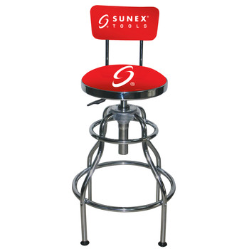 Sunex 8516 Sunex Hydraulic Shop Stool (Chrome)