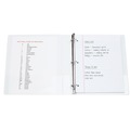 Office Jansan | Avery 01318 Heavy-Duty 1 in. Capacity 11 in. x 8.5 in. 3 Ring View Binder with DuraHinge, One Touch EZD Rings, and Extra-Wide Cover - White image number 5