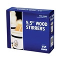 Bulk Savings Pricing 2 | AmerCareRoyal R810 5.5 in. Wood Coffee Stirrers (1000/Box) image number 2