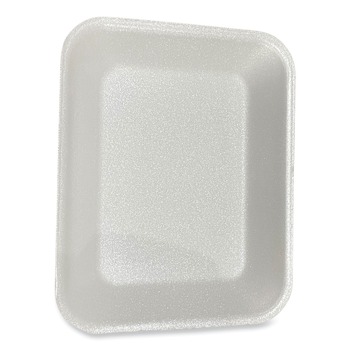GEN 10.8 in. x 8.82 in. x 1.5 in. #8P Meat Trays - White (200/Carton)